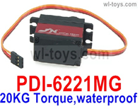 JLB Racing 11101 Parts-JX Servo PDI-6221MG,20KG Torque Servo)-waterproof,JLB Racing 1:10 CHEETAH RC Truck Spare Parts Replacement Accessories,11101 1:10 Scale Brushless RC Racing Car Parts